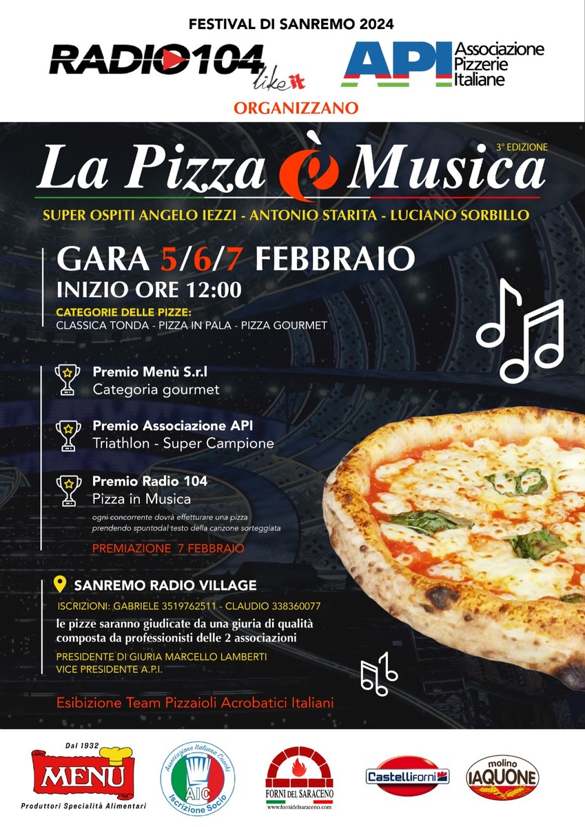 Sanremo un concorso speciale riservato a tutti i pizzaioli