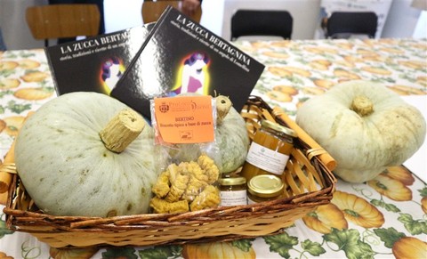 Rocchetta di Cengio: la festa per i 20 anni di “ZuccaInPiazza”, che ha festeggiato anche il gemellaggio con la Zucca Bertagnina di Dorno (PV). (Foto)