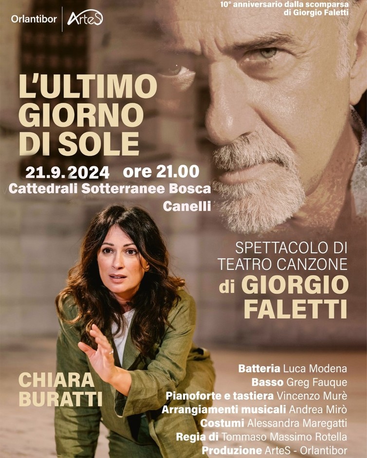 Canelli il 21 settembre va in scena “L’ultimo giorno di sole”, l’ultimo progetto di Giorgio Faletti