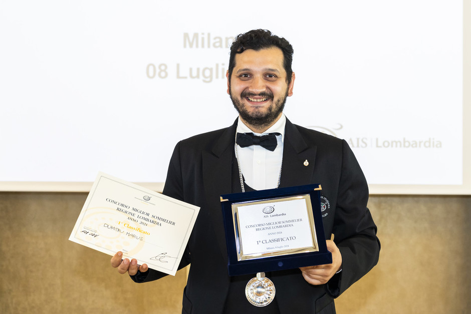 Marius Dimitru è il Miglior Sommelier della Lombardia