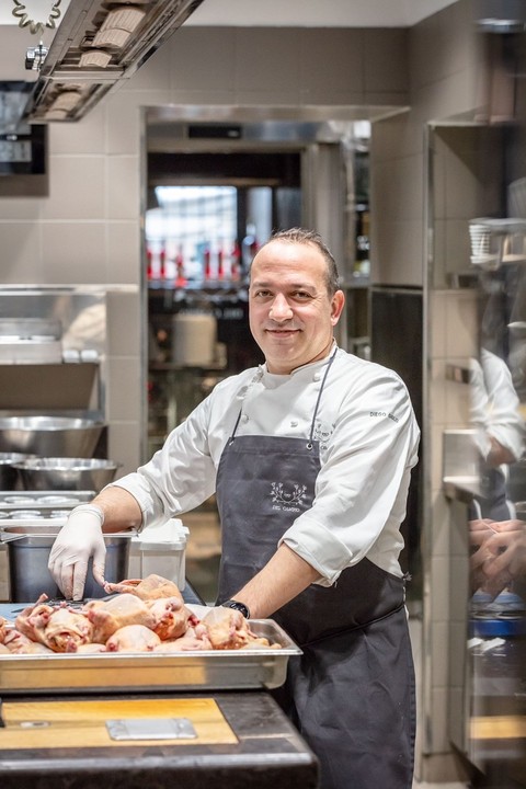 Lo chef Diego Giglio alla guida del Ristorante Del Cambio