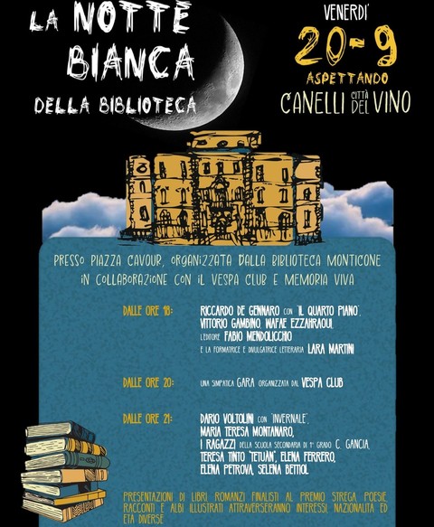 Aspettando Canelli Città del Vino arriva “La notte bianca della biblioteca”