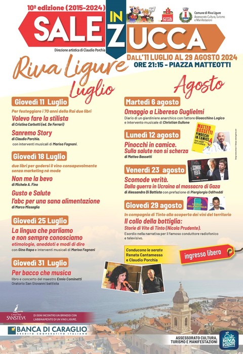 Riva Ligure: tutto pronto per Sale in Zucca, Benza “Ricchissimo programma per celebrare i dieci anni di cultura e divertimento”